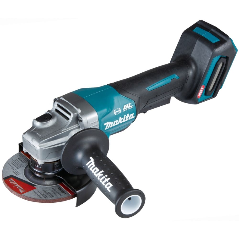 Аккумуляторная угловая шлифмашина Makita GA013GU101, 40 В, 125 мм, 8500 об/мин, с АКБ 4 Ач и ЗУ, в кейсе MakPac