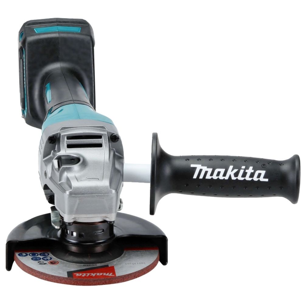 Аккумуляторная угловая шлифмашина Makita GA013GU101, 40 В, 125 мм, 8500 об/мин, с АКБ 4 Ач и ЗУ, в кейсе MakPac