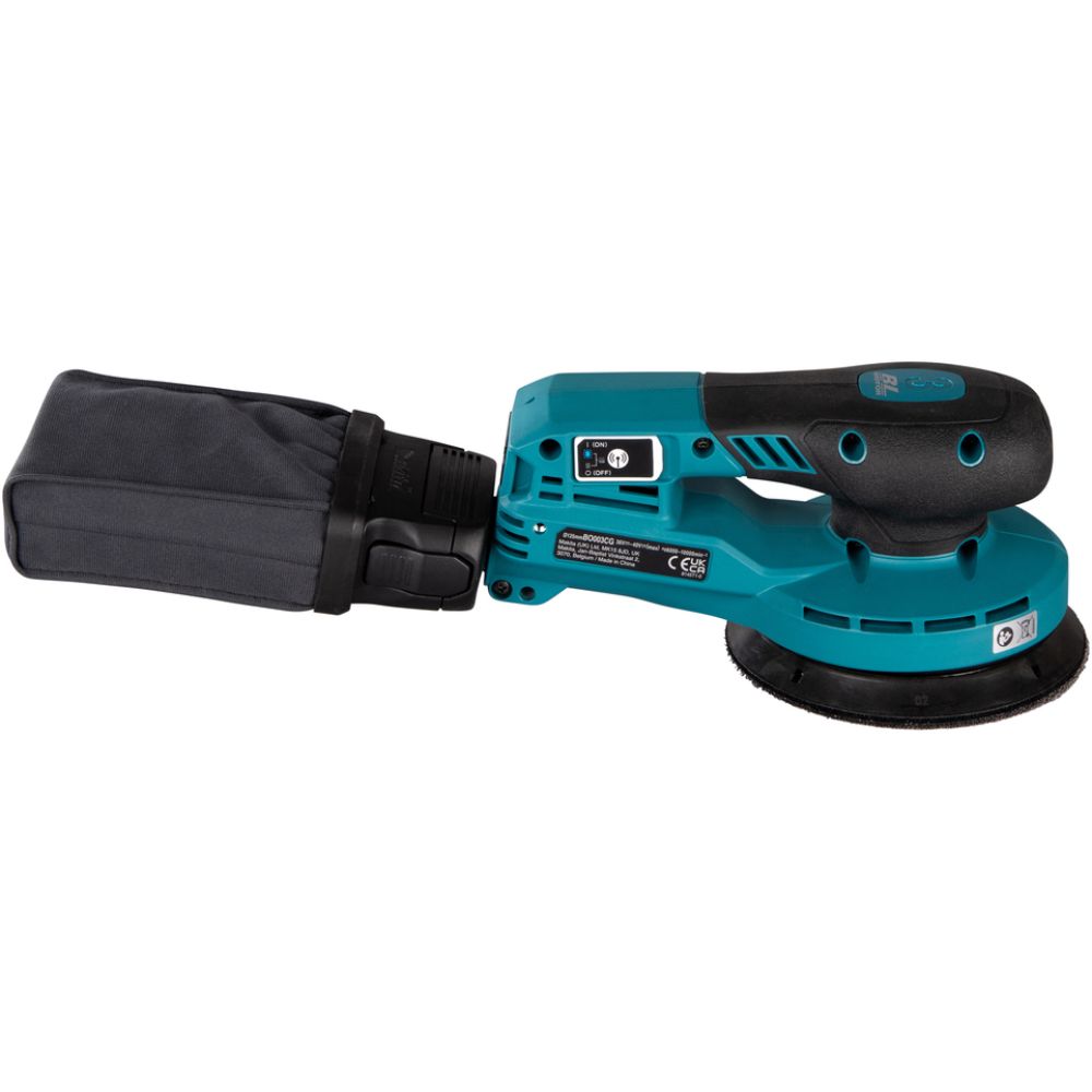 Аккумуляторная эксцентриковая шлифмашина Makita BO003CGZ, 40 В, 125 мм, 10000 кол/мин, с выносной батареей, без АКБ и ЗУ