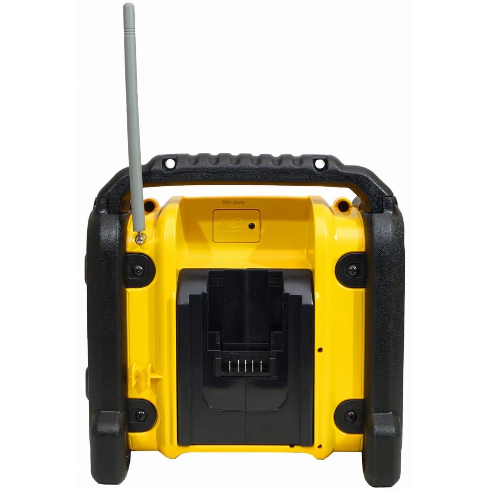 Аккумуляторный радиоприемник DEWALT DCR020, 12/18 В, с возможностью работы от сети, 10 Вт, без АКБ и ЗУ (DCR020-QW)