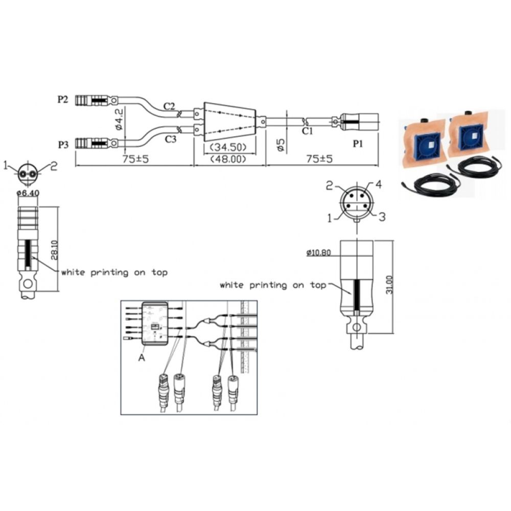 Удлинительный кабель GROHE для звукового модуля, Y-образный (403292031)