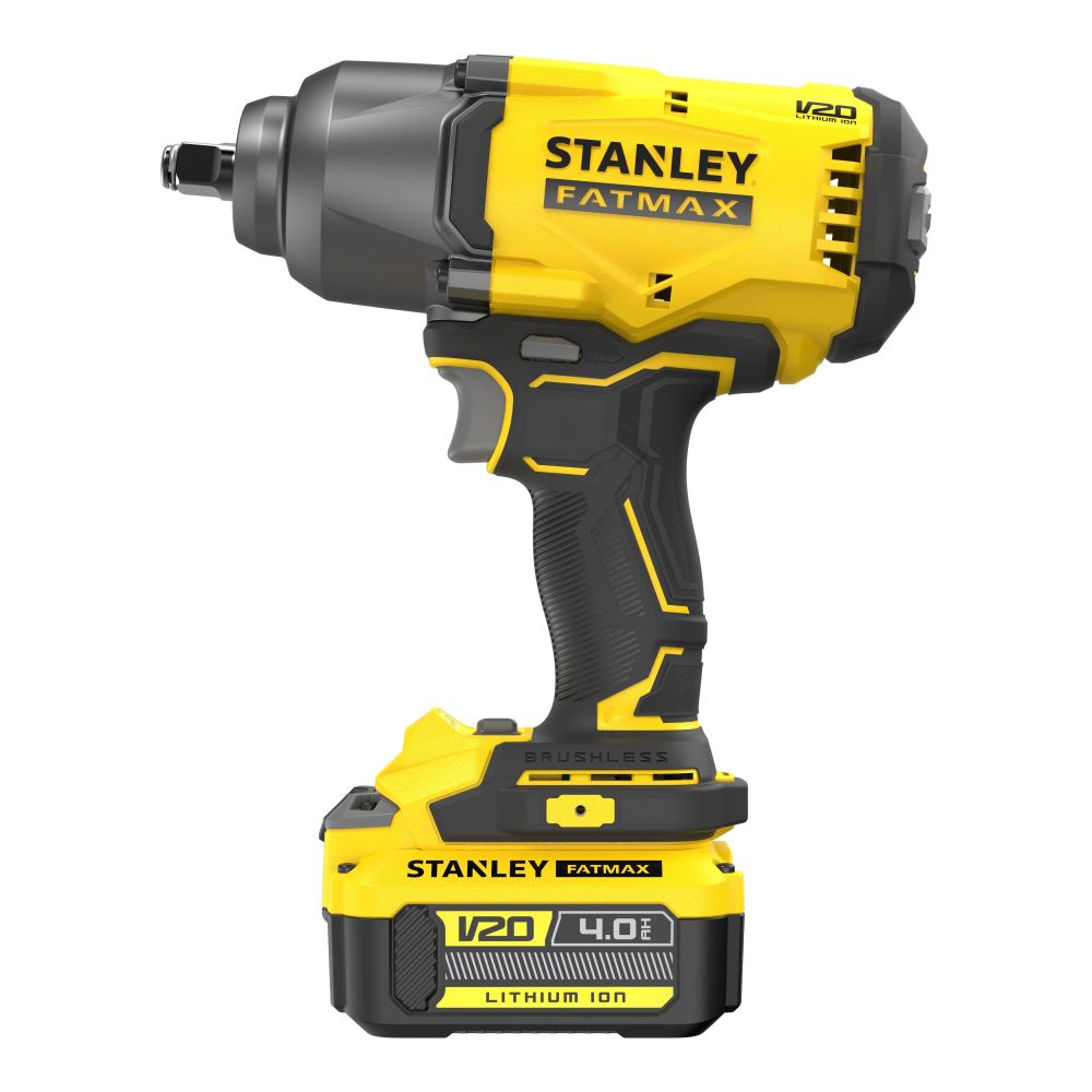 Аккумуляторный гайковерт STANLEY SFMCF940M1, 950 Нм, 2600 уд/мин, с АКБ 4 Ач и ЗУ, в сумке (SFMCF940M1-QW)