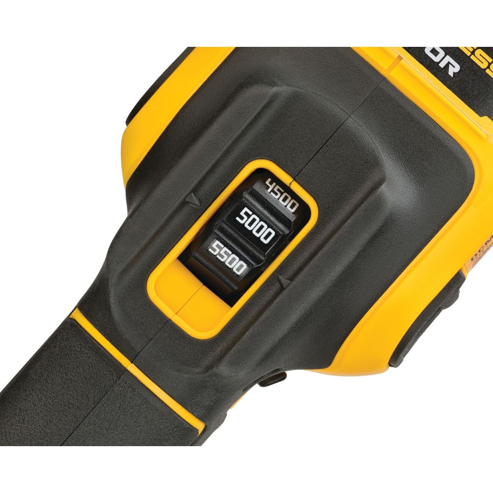 Аккумуляторная полировальная машина DEWALT DCM848P1, 18 В, 125 мм, 5500 кол/мин, с АКБ 5 Ач и ЗУ (DCM848P1N-XJ)