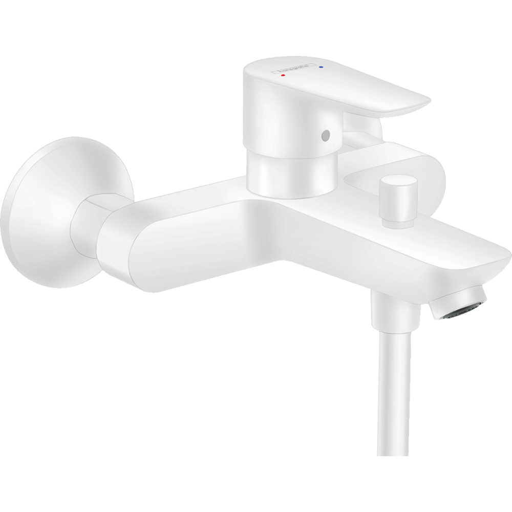 Смеситель для ванны hansgrohe Talis E внешнего монтажа 71740700, матовый белый