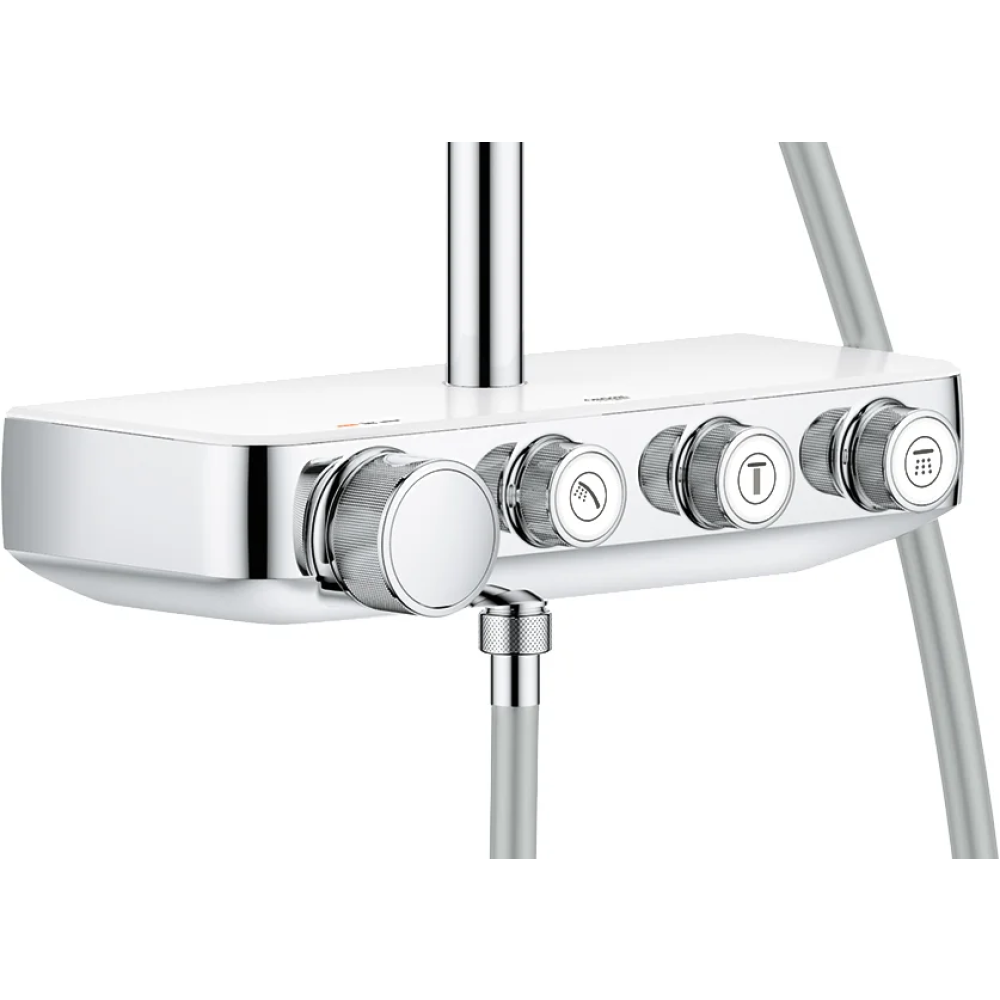 Душевая система GROHE Euphoria SmartControl System 310 Cube Duo с термостатом для душа, белая луна (26508LS0)