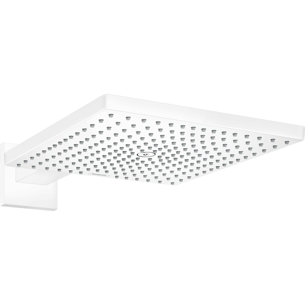 Верхний душ hansgrohe Raindance E 300 1jet с настенным кронштейном 26238700, матовый белый