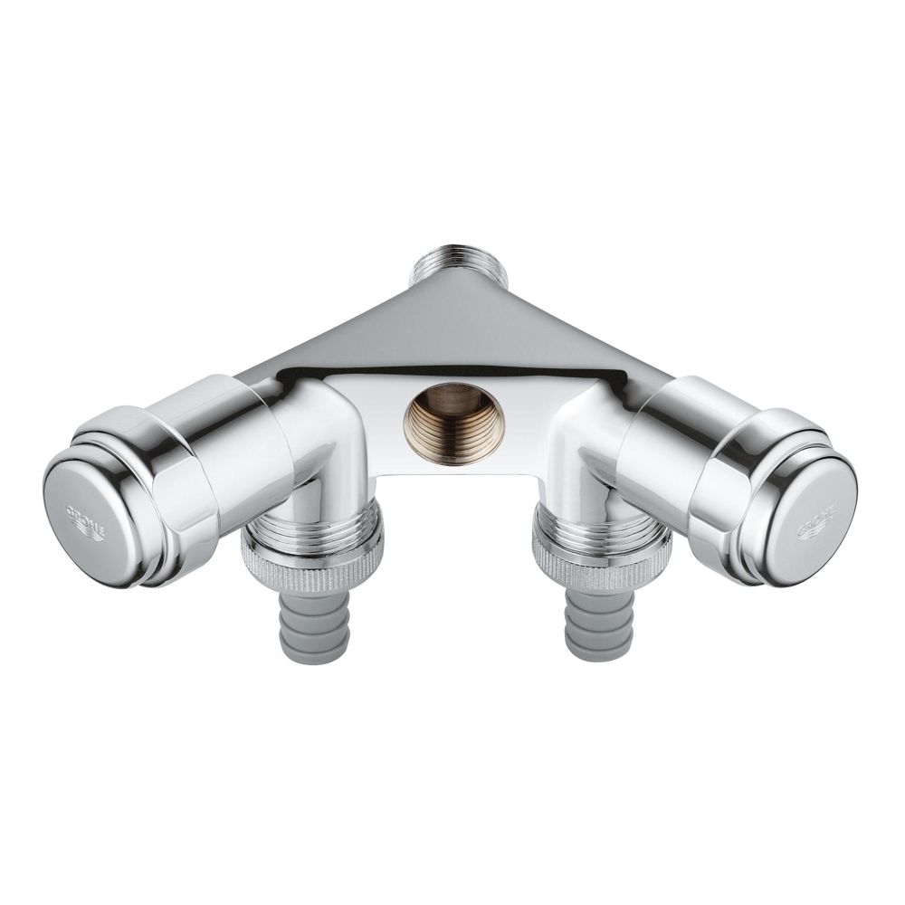 Двойной вентиль GROHE Eggeman Einfach, хром (41020000)