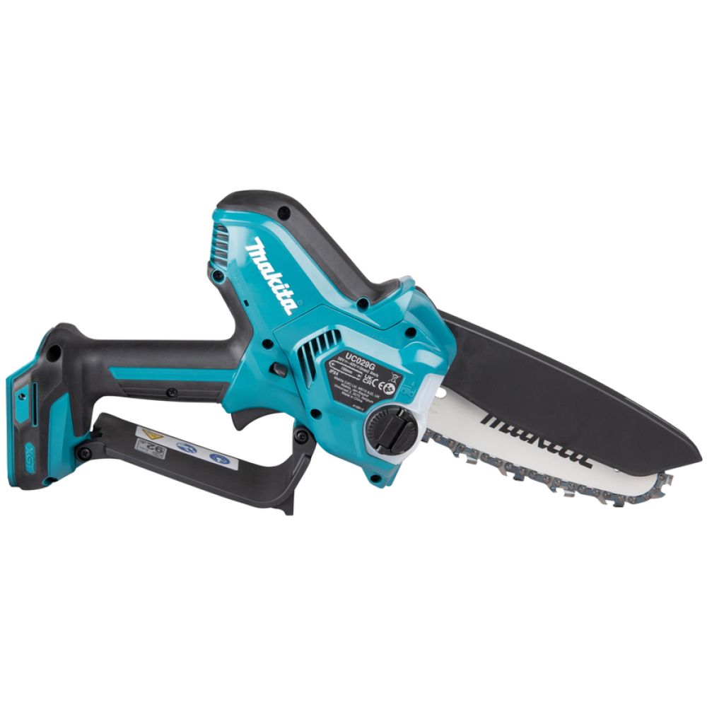 Аккумуляторная цепная пила Makita UC029GD102, 40 В, 15 см, 8 м/с, с АКБ 2.5 Ач и ЗУ