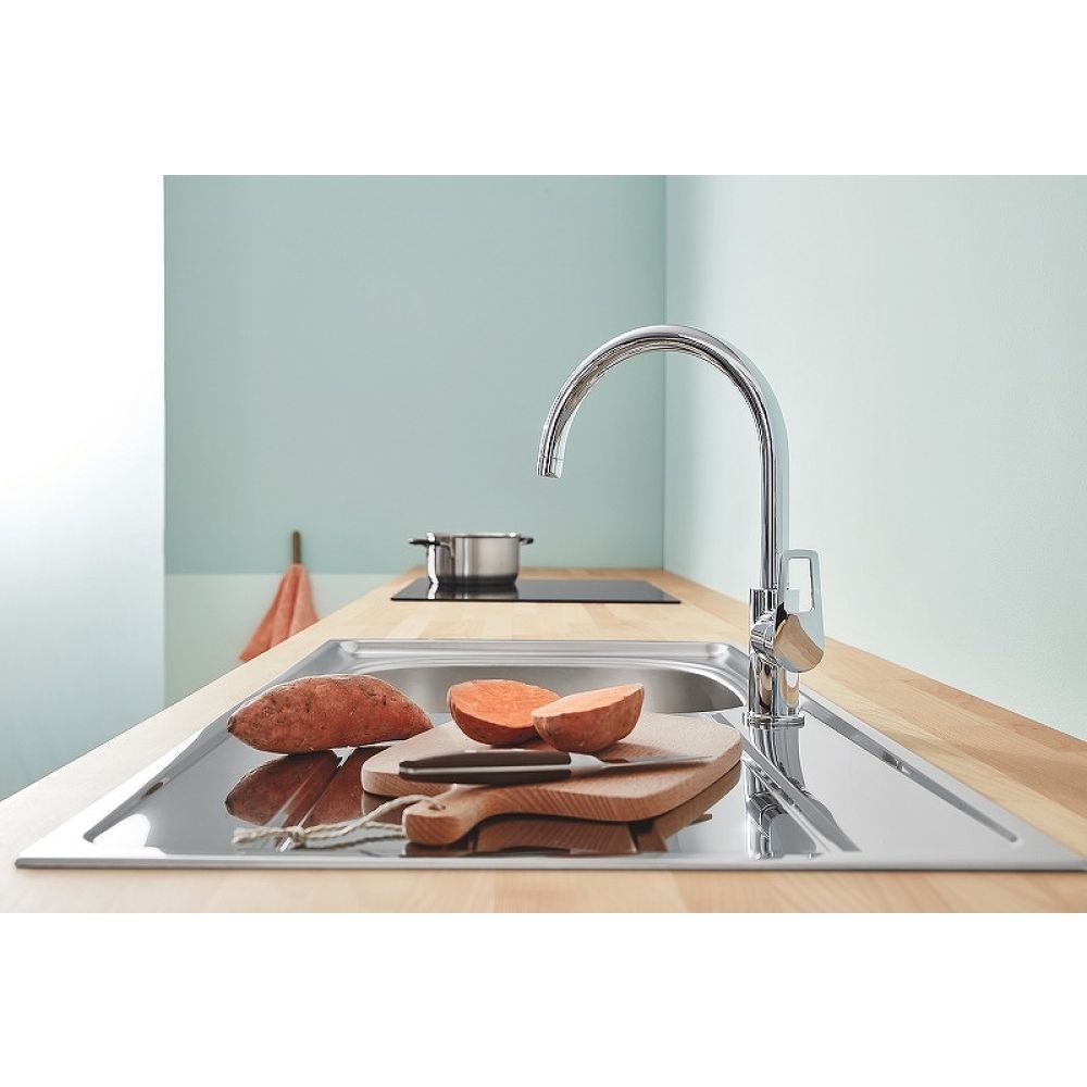 Смеситель для кухни GROHE BauLoop, хром (31368001)