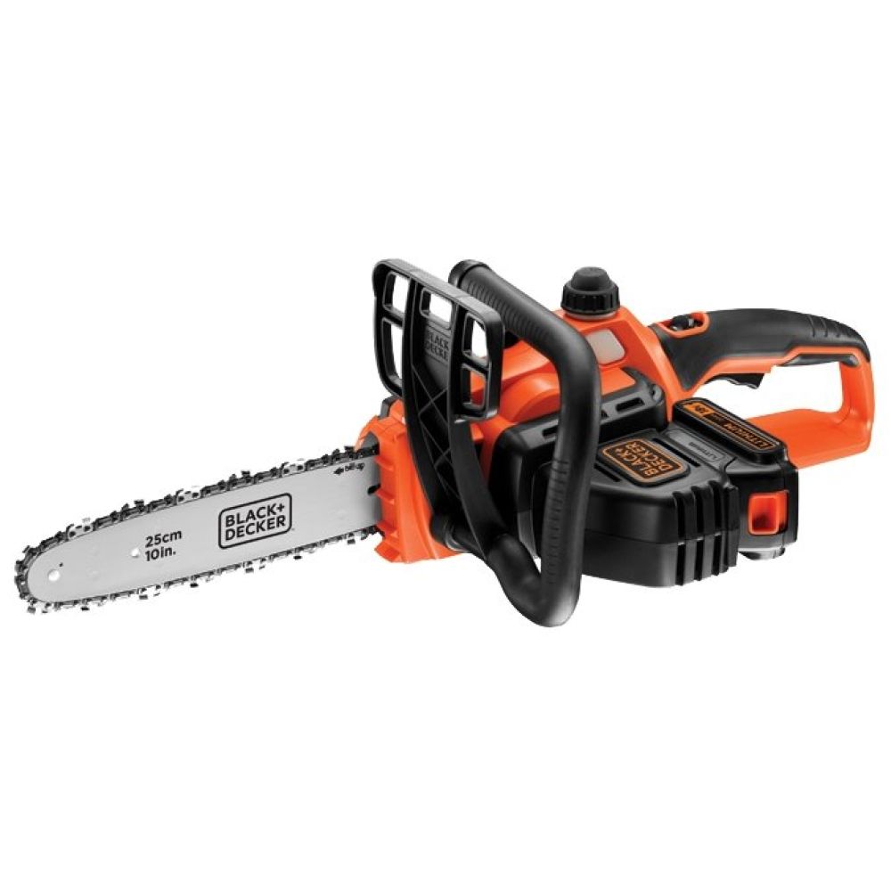 Аккумуляторная цепная пила BLACK+DECKER GKC1825LST, 25 см, 18 В, 2 Ач