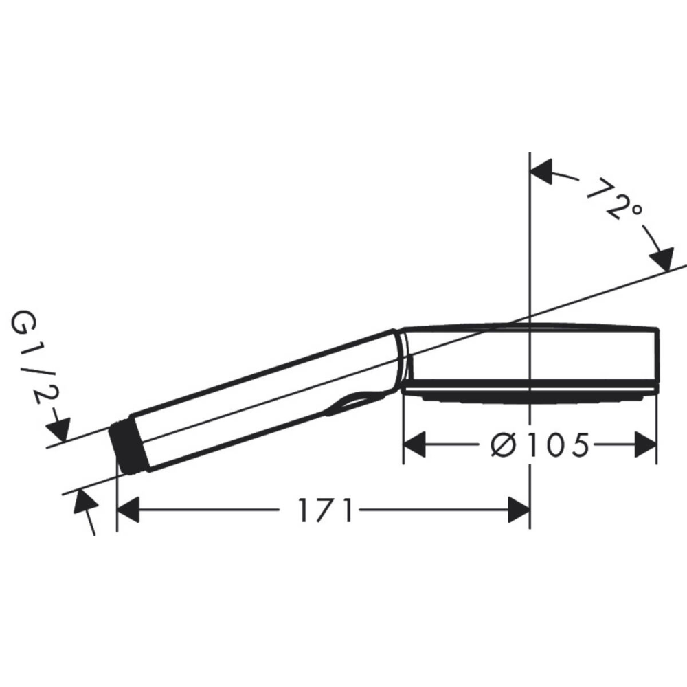Ручной душ hansgrohe Pulsify S 105 1jet 24120000, хром