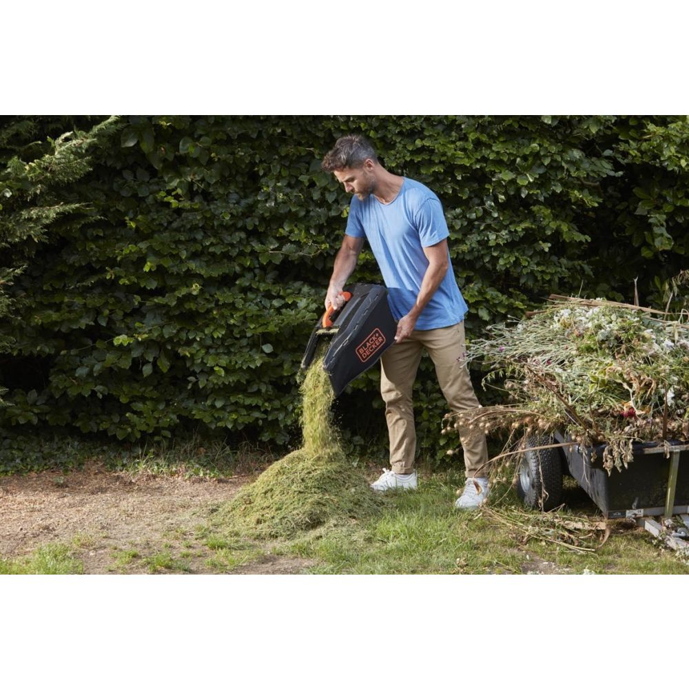 Аккумуляторная газонокосилка BLACK+DECKER, 36 В, 33 см, 35 л, без АКБ и ЗУ, BCMW3336N