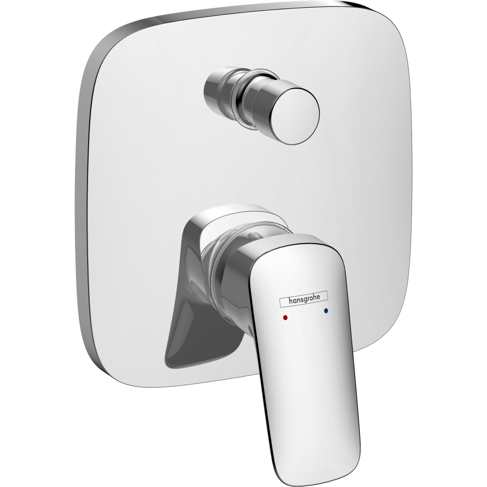 Внешняя часть смесителя для ванны hansgrohe Logis скрытого монтажа 71405000, хром