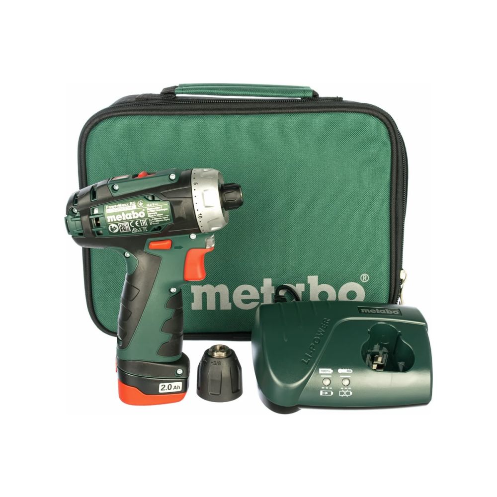 Дрель-шуруповерт аккумуляторный Metabo PowerMaxx BS (1 акк., сумка), 600079500