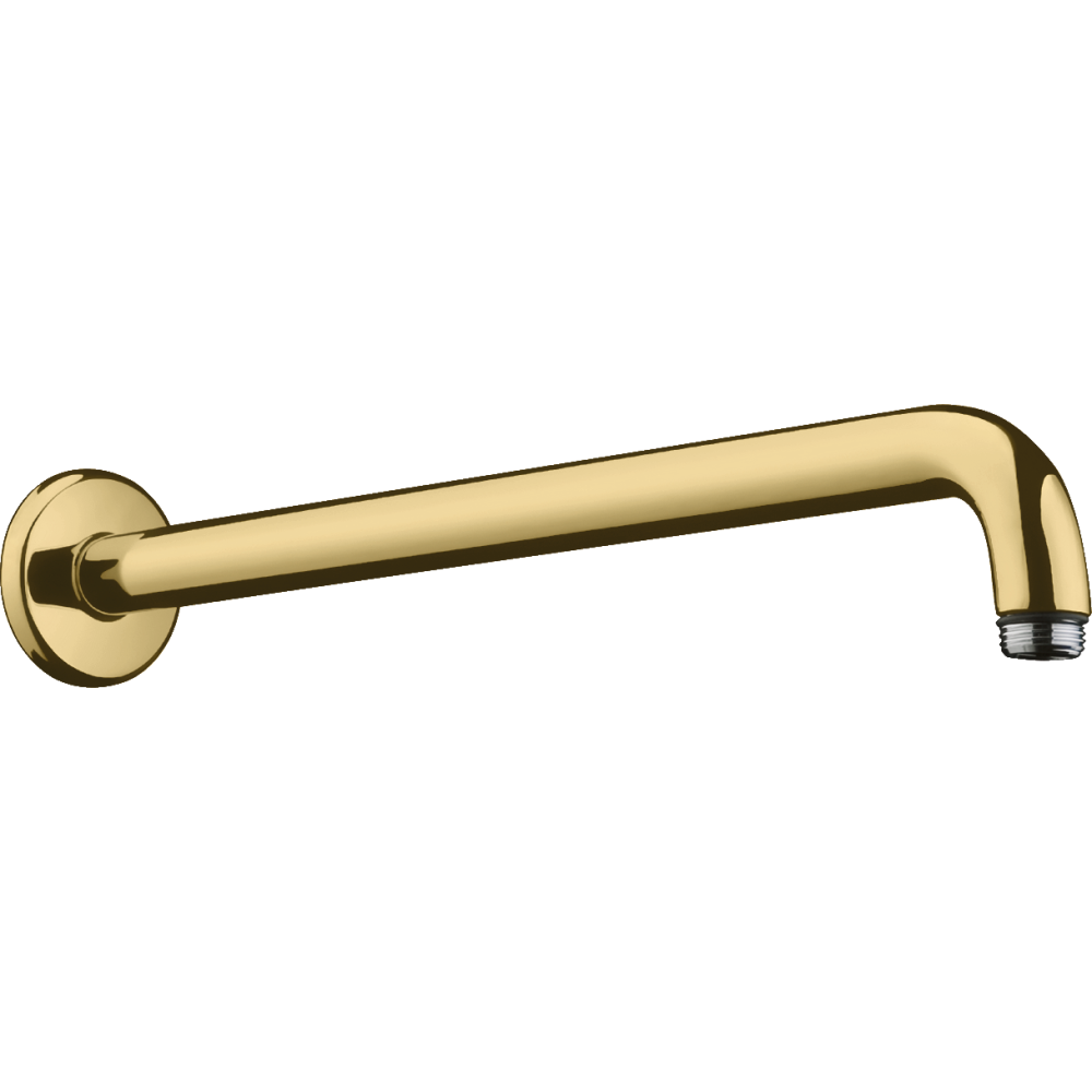 Душевой кронштейн hansgrohe настенный 389 мм 27413990, полированное золото