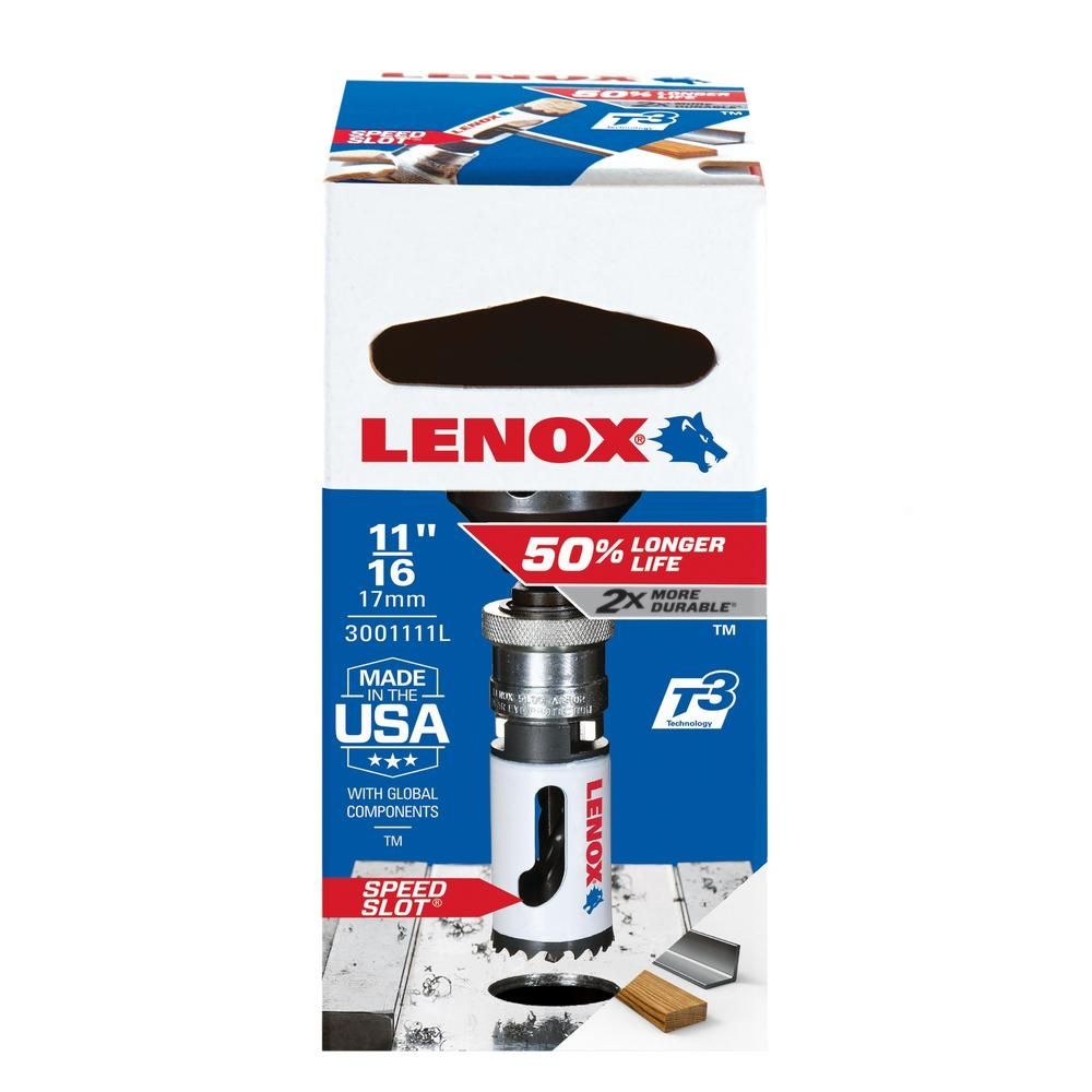 Коронка Lenox® Speed Slot® 3001111L, биметаллическая, T3, 17мм