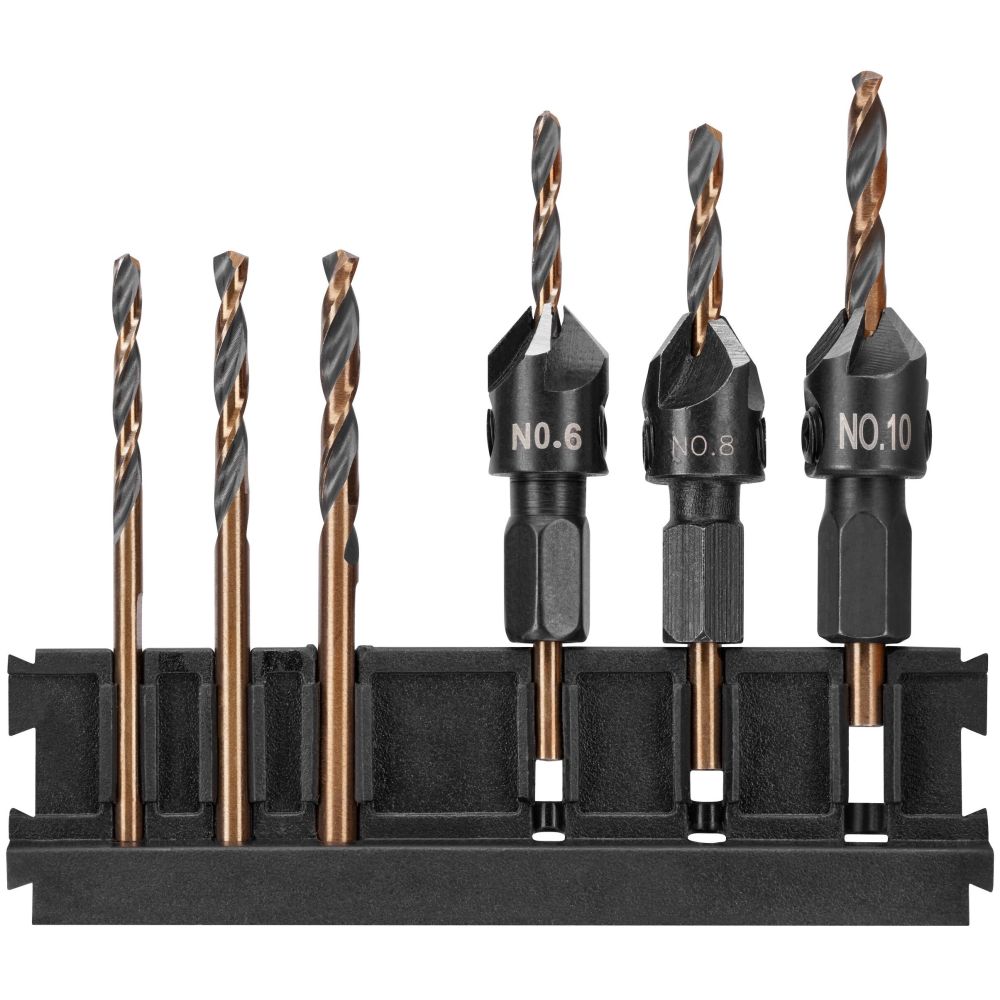 Набор пилотных сверл, зенкеров и бит DEWALT DT70779T, с механизмом быстрой смены, 24 шт., в кейсе (DT70779T-QZ)