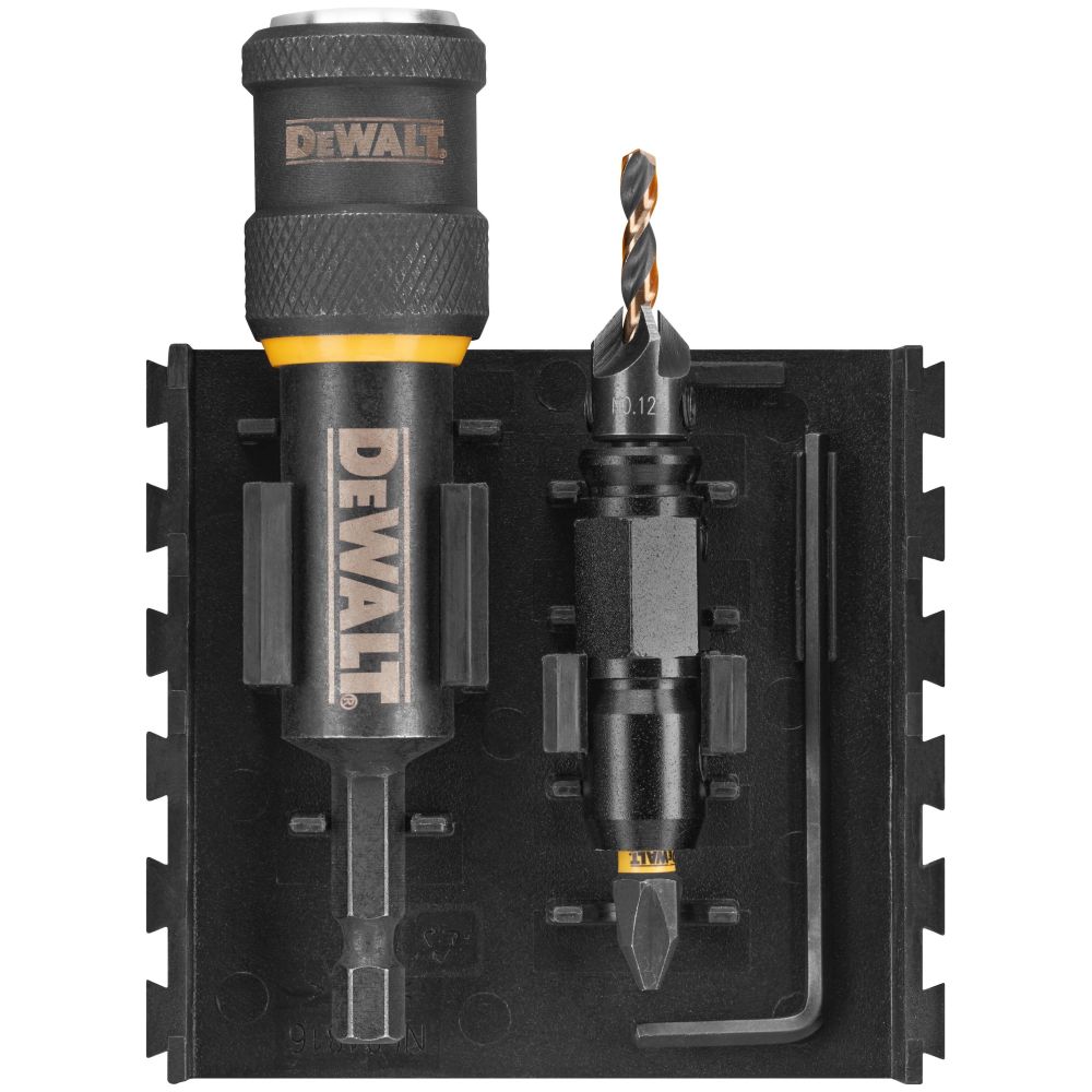 Набор пилотных сверл, зенкеров и бит DEWALT DT70779T, с механизмом быстрой смены, 24 шт., в кейсе (DT70779T-QZ)