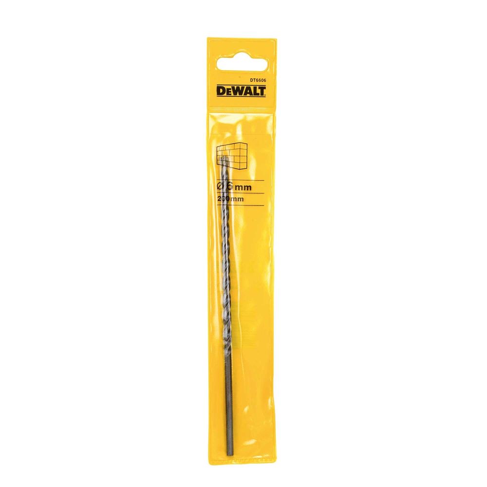 Сверло DEWALT DT6606, по бетону / кирпичу / камню 6 x 200 мм