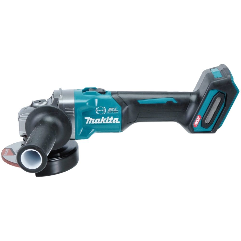 Аккумуляторный набор Makita, 40 В: угловая шлифмашина GA004 + фрезер RT001, с 2 АКБ 4 Ач и ЗУ, в 2 кейсах MakPac