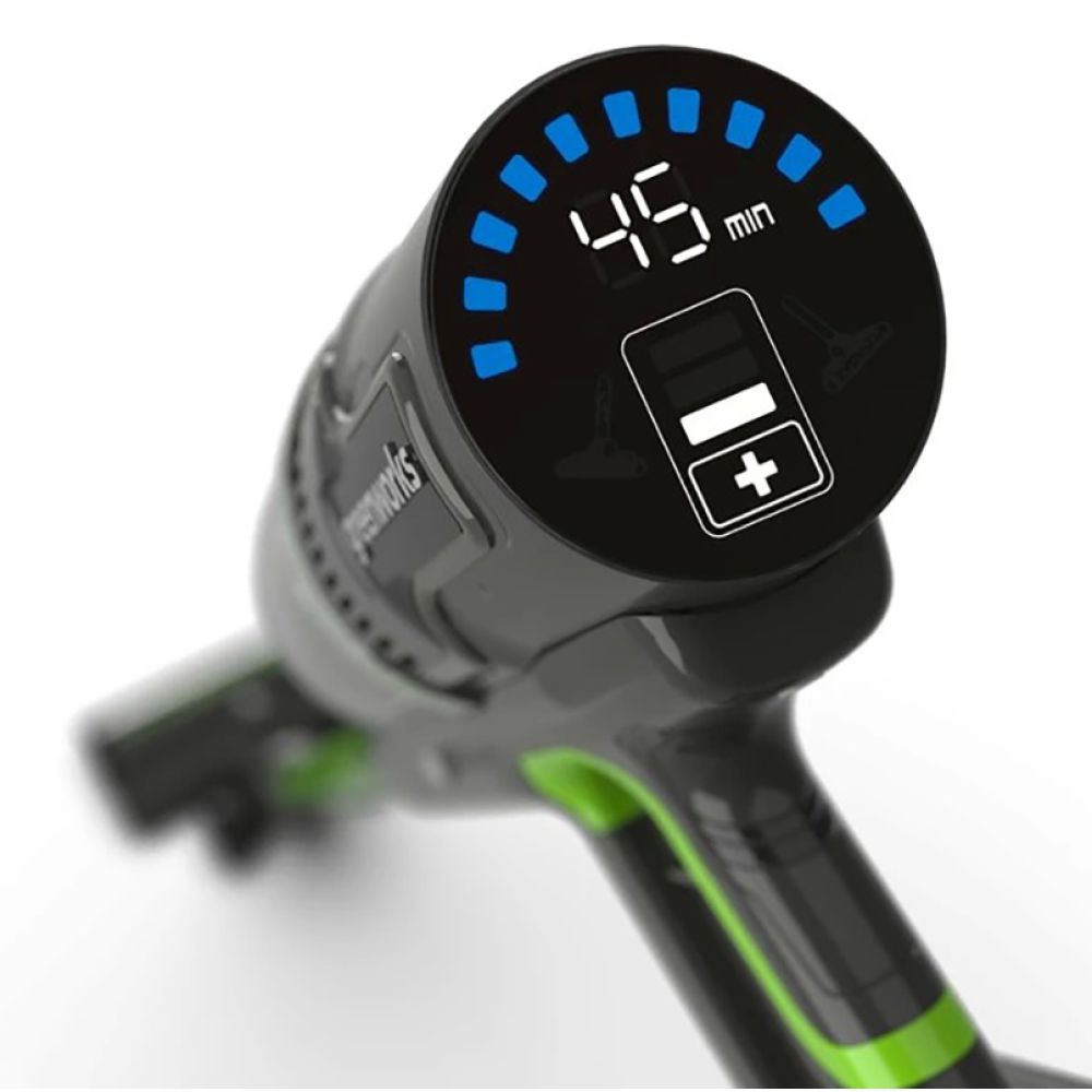 Пылесос беспроводной вертикальный аккумуляторный Greenworks, 24V, с 1хАКБ 4 Ач и ЗУ, 4701407UB