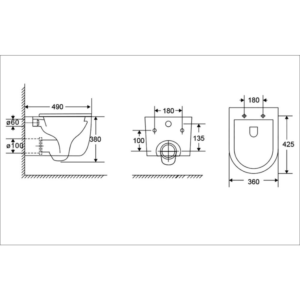 Комплект инсталляции GROHE Solido 38811KF0 с унитазом AQUAme AQM2013PRO и сиденьем с микролифтом, смыв Invisible (NW0304)