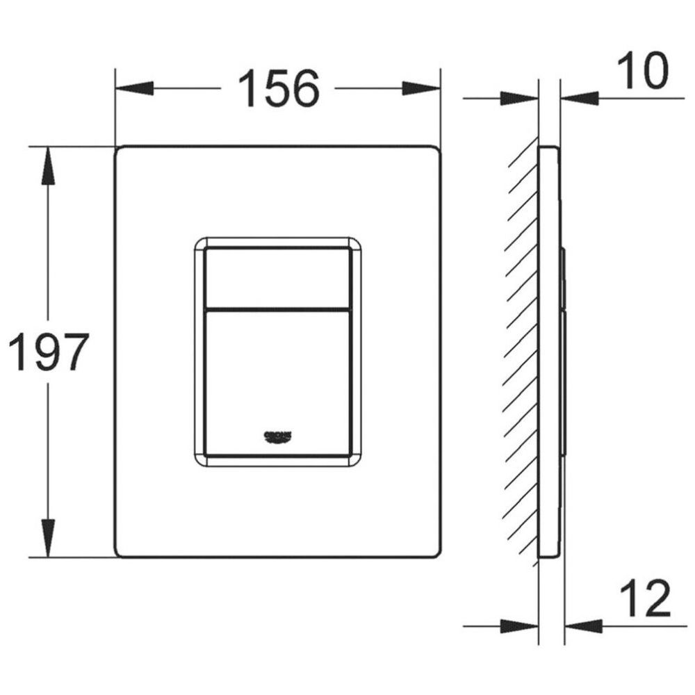 Комплект инсталляции GROHE Solido 38811KF0 с унитазом AQUAme AQM2013PRO и сиденьем с микролифтом, смыв Invisible (NW0304)