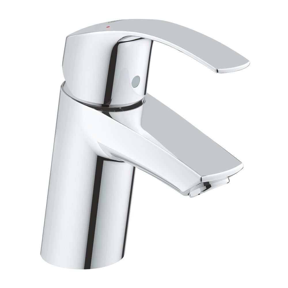 Смеситель для раковины GROHE Eurosmart с нажимным донным клапаном S-Size, хром (23922002)