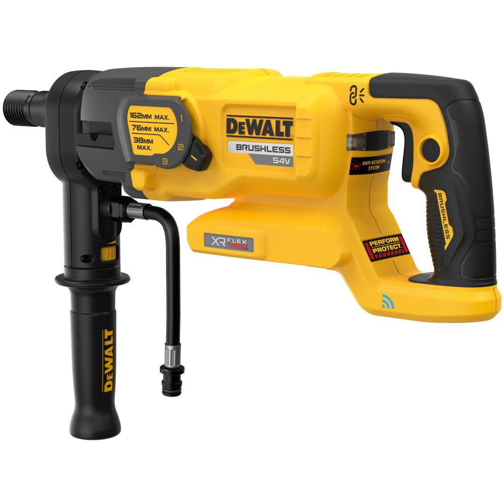Аккумуляторная дрель алмазного сверления DEWALT DCD150X2, 54 В, 2500 об/мин, с 2 АКБ 3 Ач и ЗУ, в кейсе (DCD150X2-QW)