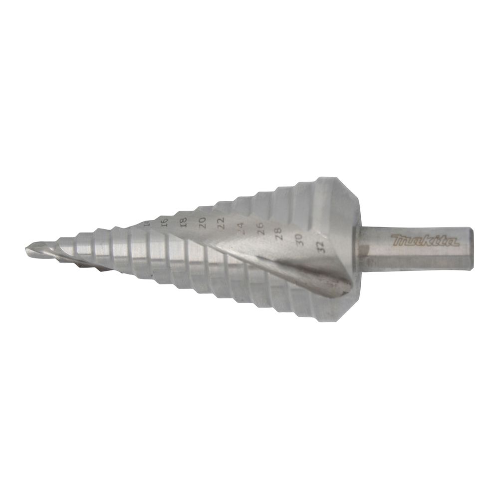 Сверло ступенчатое Makita HSS с спиральным желобком, 4-32x102, 6 мм, D-40163