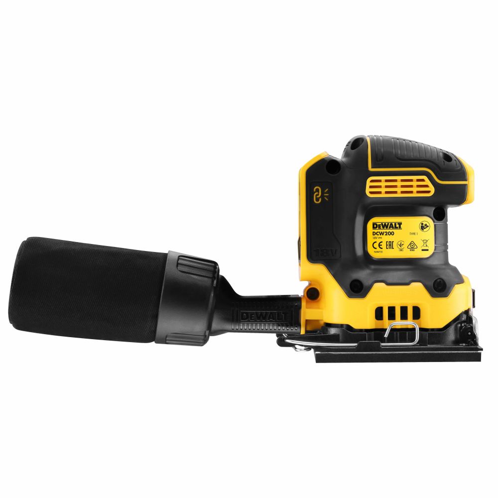 Аккумуляторная плоскошлифовальная машина DEWALT DCW200P1T, 18 В, 13500 кол/мин, с АКБ 5 Ач и ЗУ, в кейсе TSTAK (DCW200P1NT-XJ)