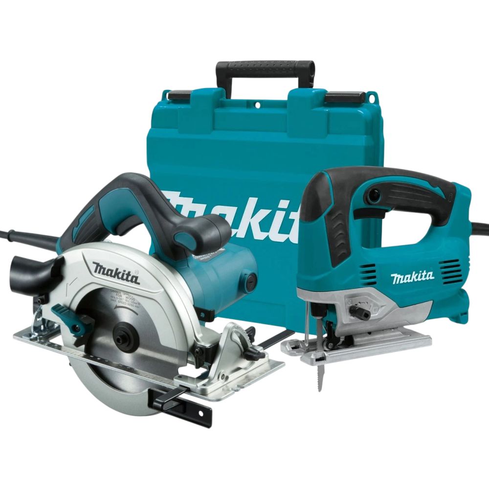 Набор электроинструмента Makita: циркулярная пила HS6601 + лобзик JV0600K (ACSET-34)