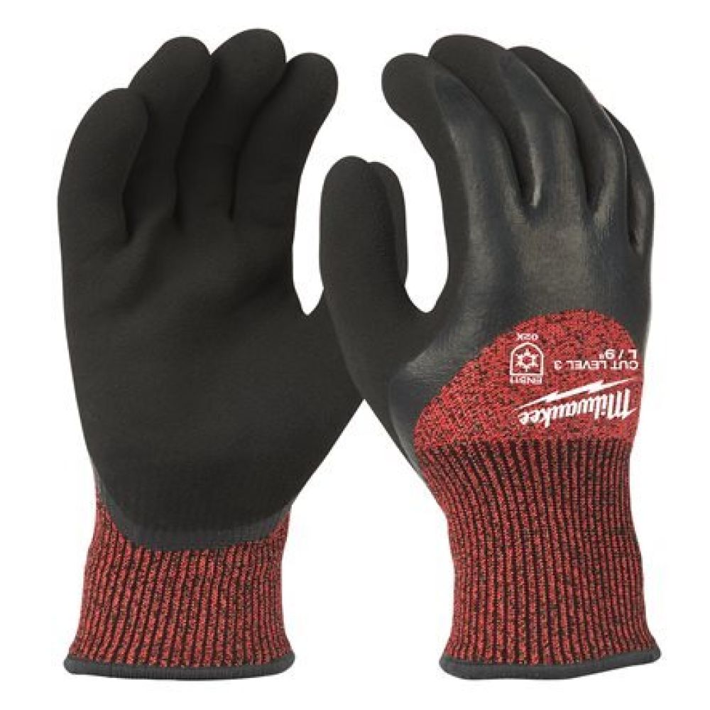 Перчатки защитные Milwaukee Winter Cut level 3/C, зимние, размер L/9, 4932471348