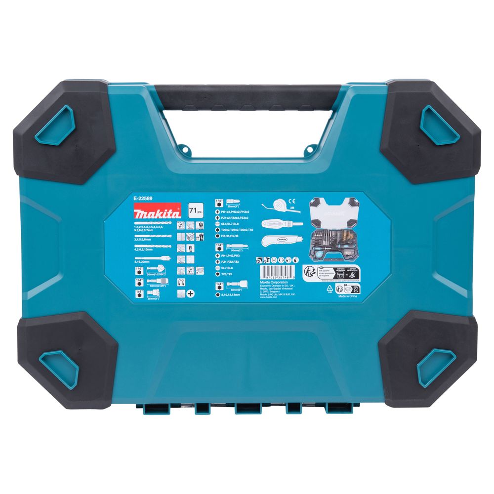 Комплект из 3 наборов ручного инструмента и оснастки Makita MACCESS E-22589, 3х71 шт., в кейсe, (E-22589-3)