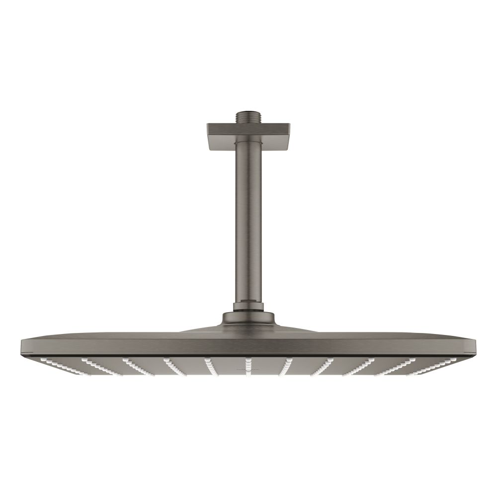 Верхний душ GROHE Rainshower Mono 310 Cube, 9,5 л/мин, 1 режим, 142 мм, темный графит матовый (26566AL0)