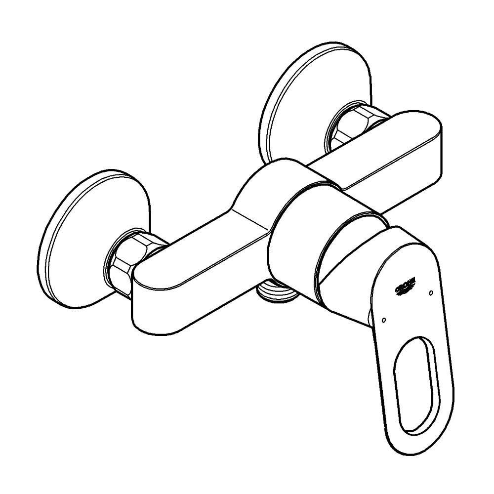 Смеситель для душа GROHE BauLoop, хром (23340000)