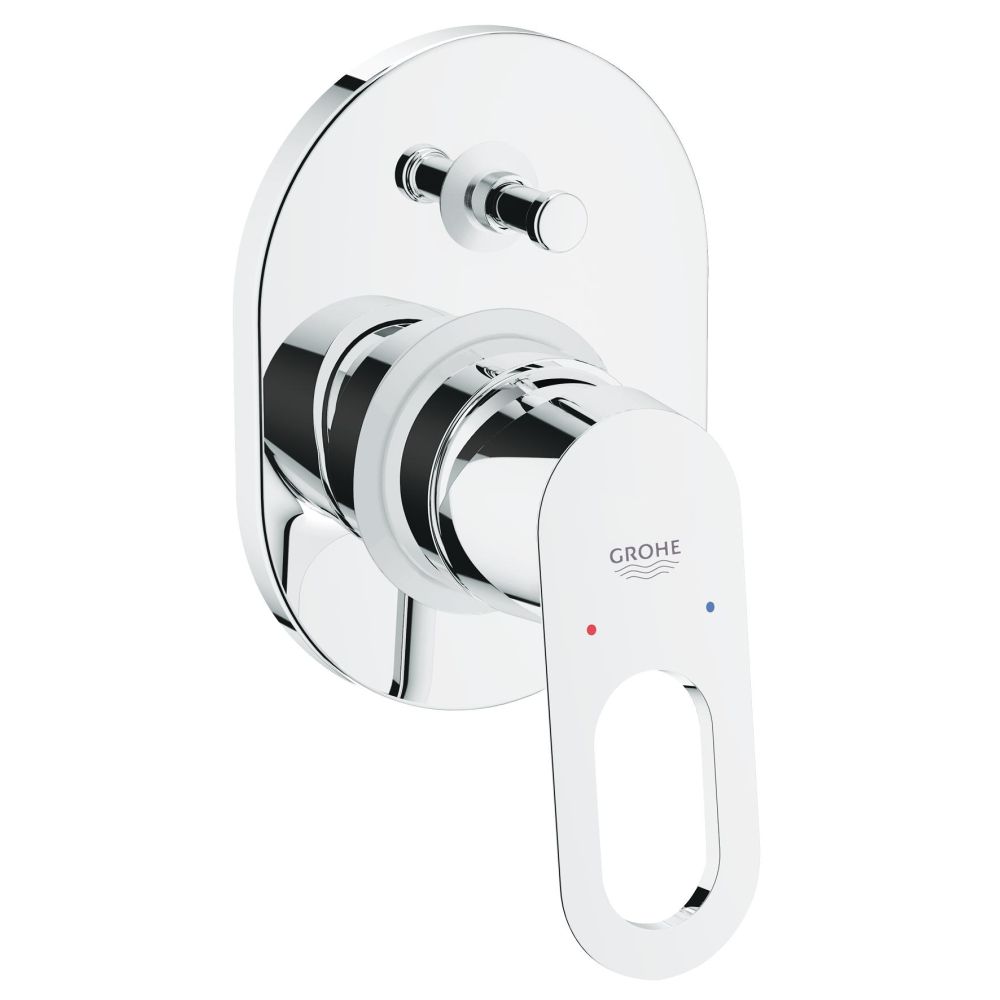 Смеситель для ванны GROHE BauLoop в комплекте с монтажной , хром (29041000)