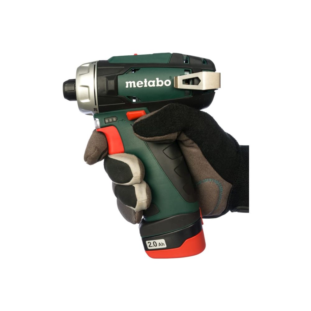 Дрель-шуруповерт аккумуляторный Metabo PowerMaxx BS Basic Set + набор бит, 600080880
