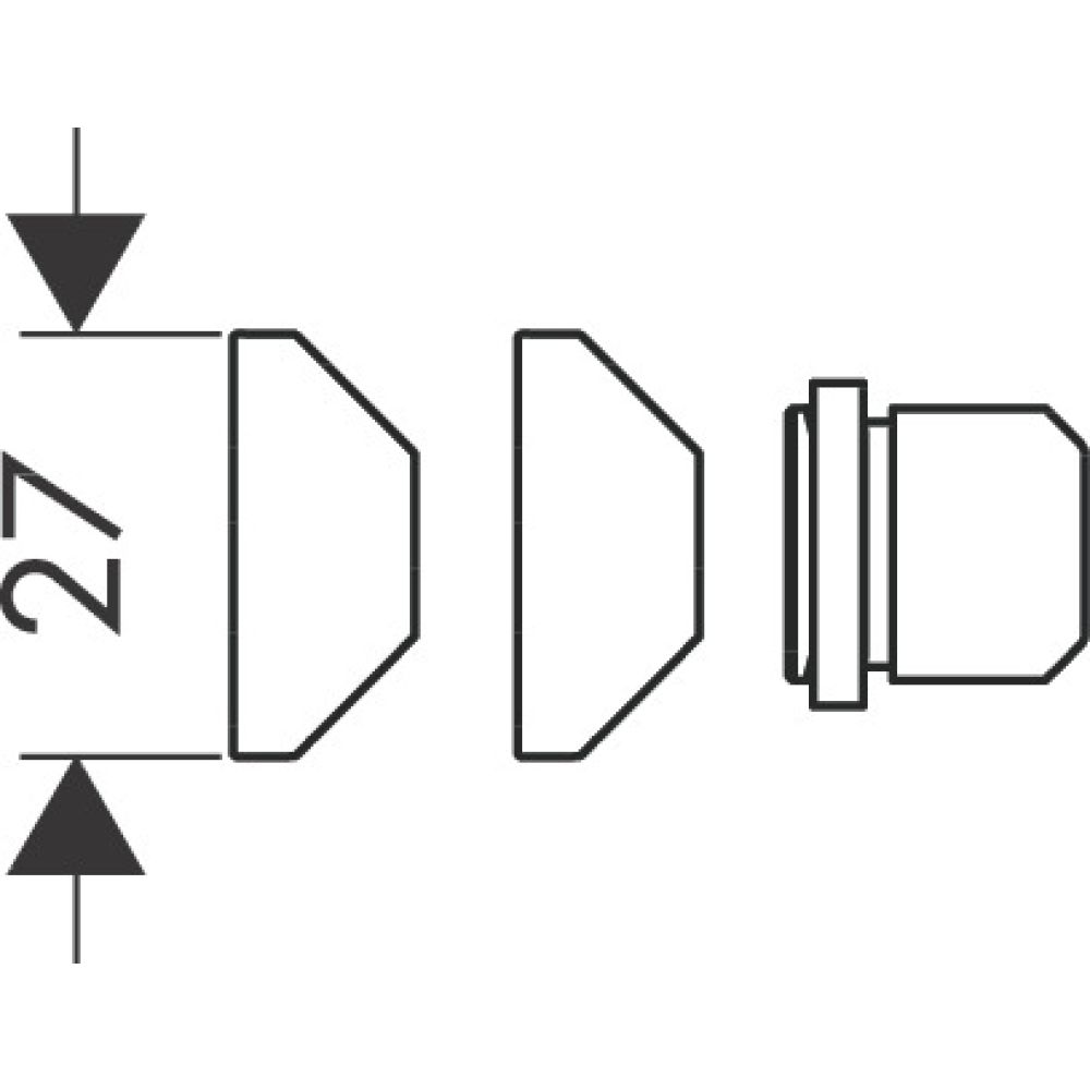 Монтажный угловой набор hansgrohe Raindance 28694000