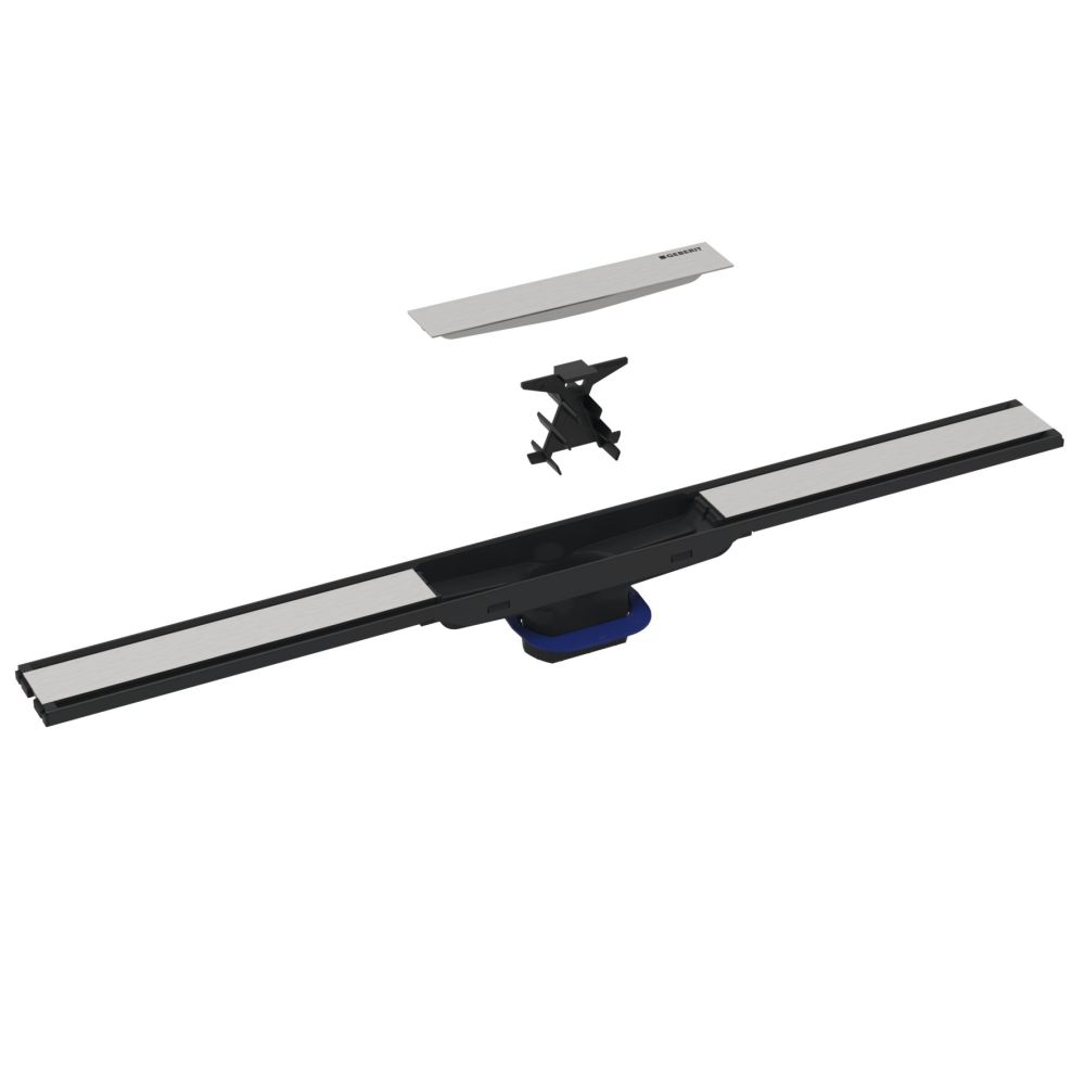 Дренажный канал Geberit Cleanline60 нержавеющая сталь/черная, 154.456.00.1