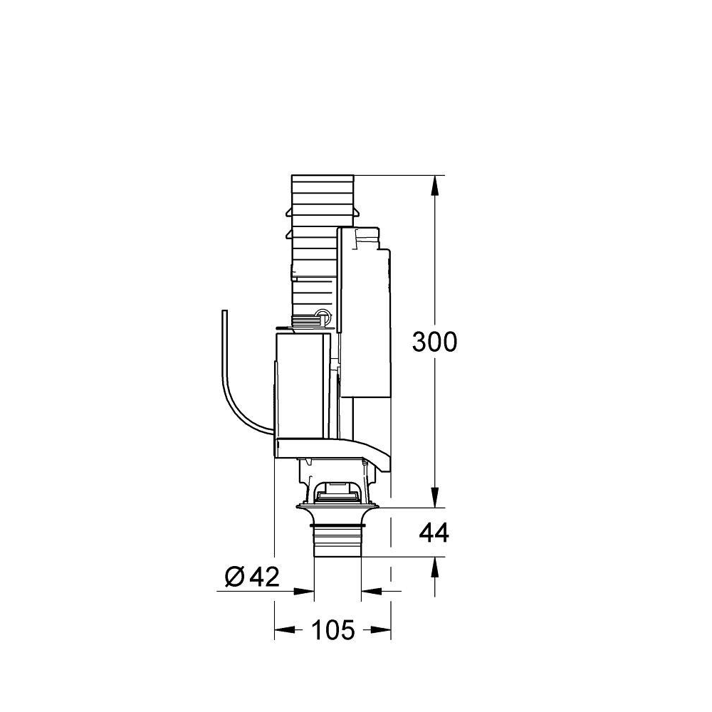 Смывной клапан GROHE для GD2 (38736000)