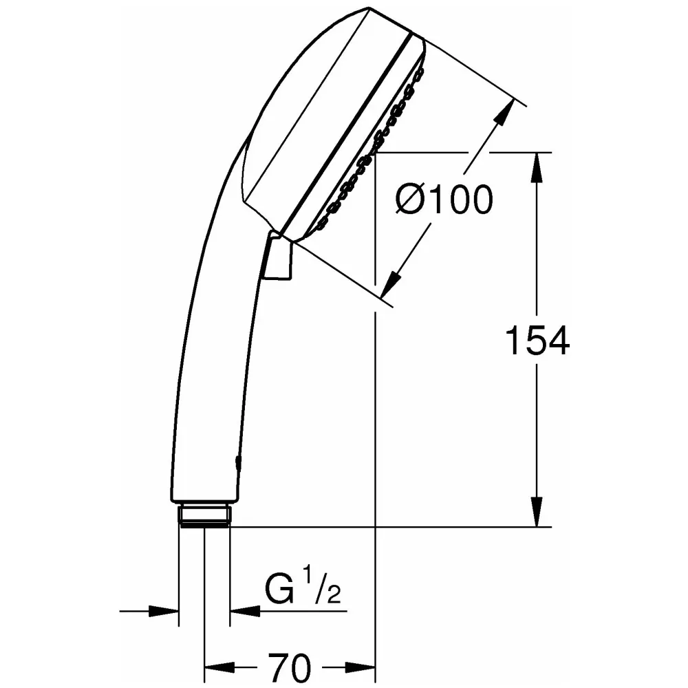 Ручной душ GROHE New Tempesta Cosmopolitan, 2 режима, хром (27571002)