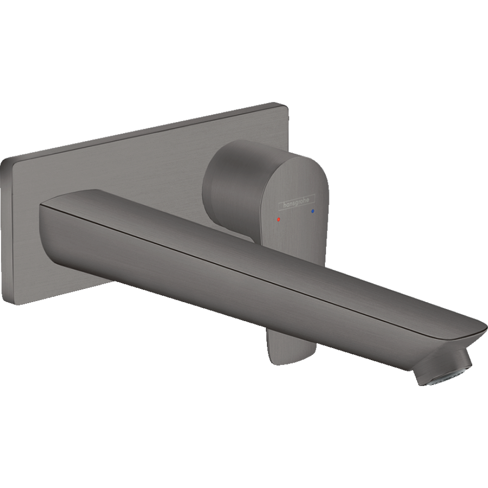 Внешняя часть смесителя для раковины hansgrohe Talis E скрытого монтажа, настенный 71734340, шлифованный черный хром