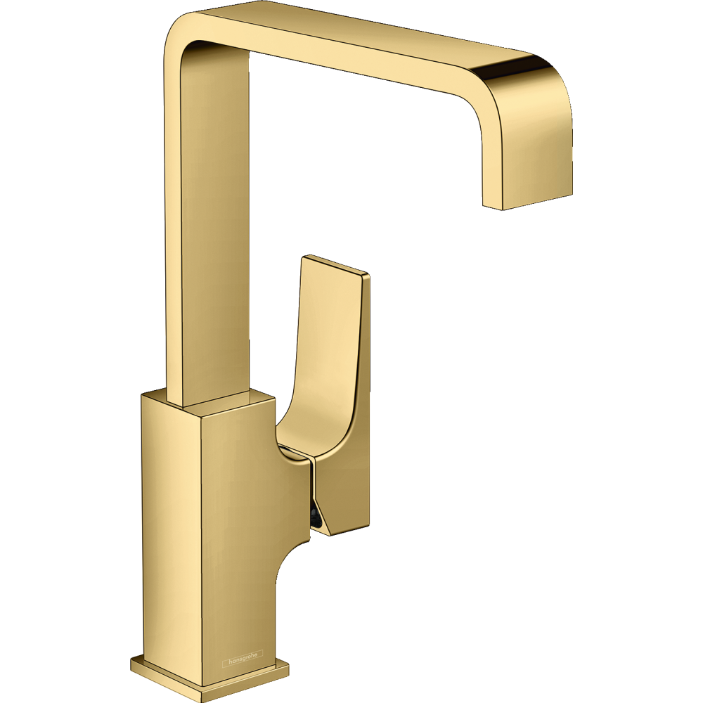 Смеситель для раковины hansgrohe Metropol 230 с поворотным изливом 32511990, полированное золото