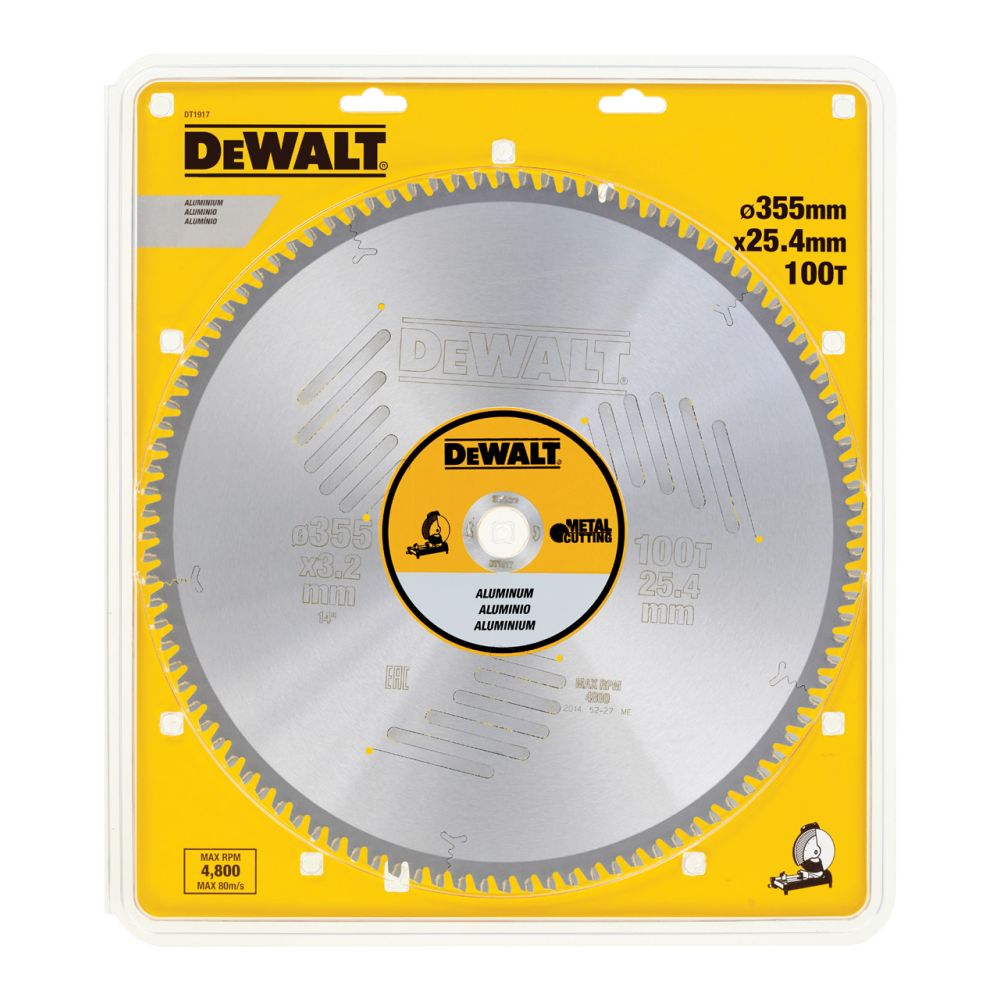 Пильный диск DEWALT METAL CUTTING DT1917, 355/25.4 мм.