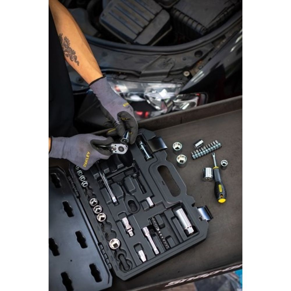 Набор торцевых головок STANLEY STMT82829-1, 3/8"-45 предметов