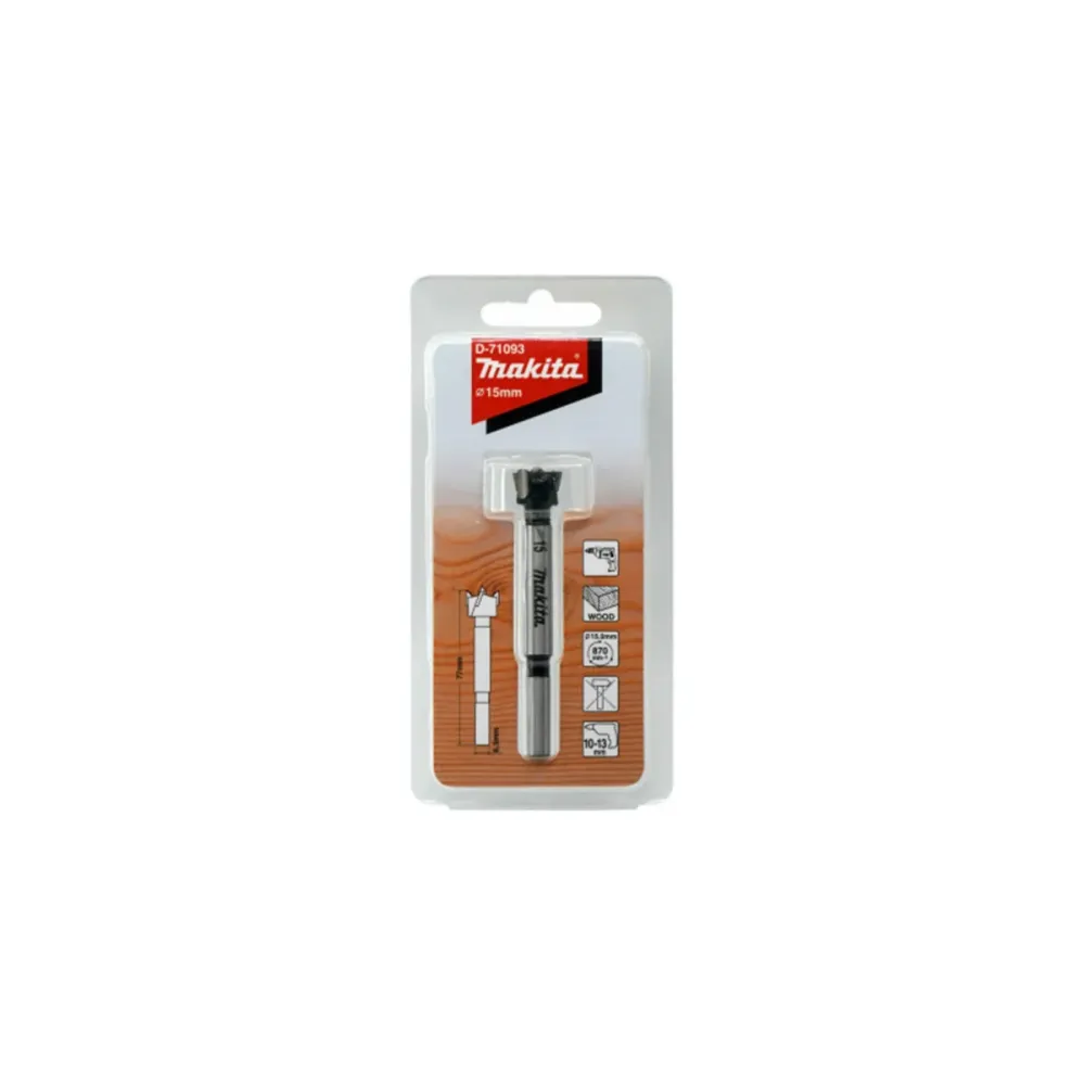 Сверло по дереву Makita Форстнера STANDARD, 15x77 мм (D-71093)