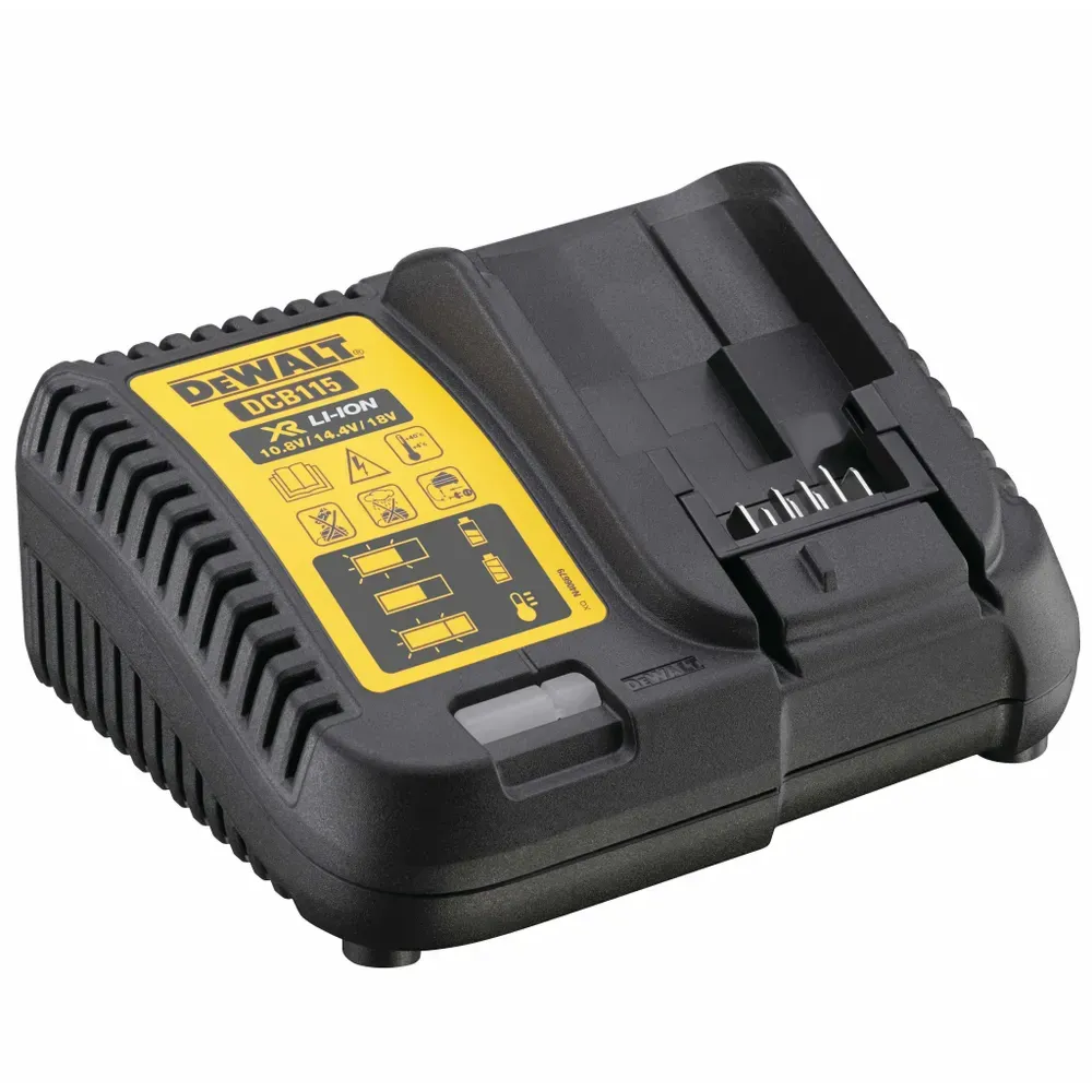 Набор DEWALT DCB115P2: 2 АКБ DCB184, Li-Ion, 18 В, 5 Ач и зарядное устройство DCB115, 12/14.4/18 В, 4 A (DCB115P2-QW)