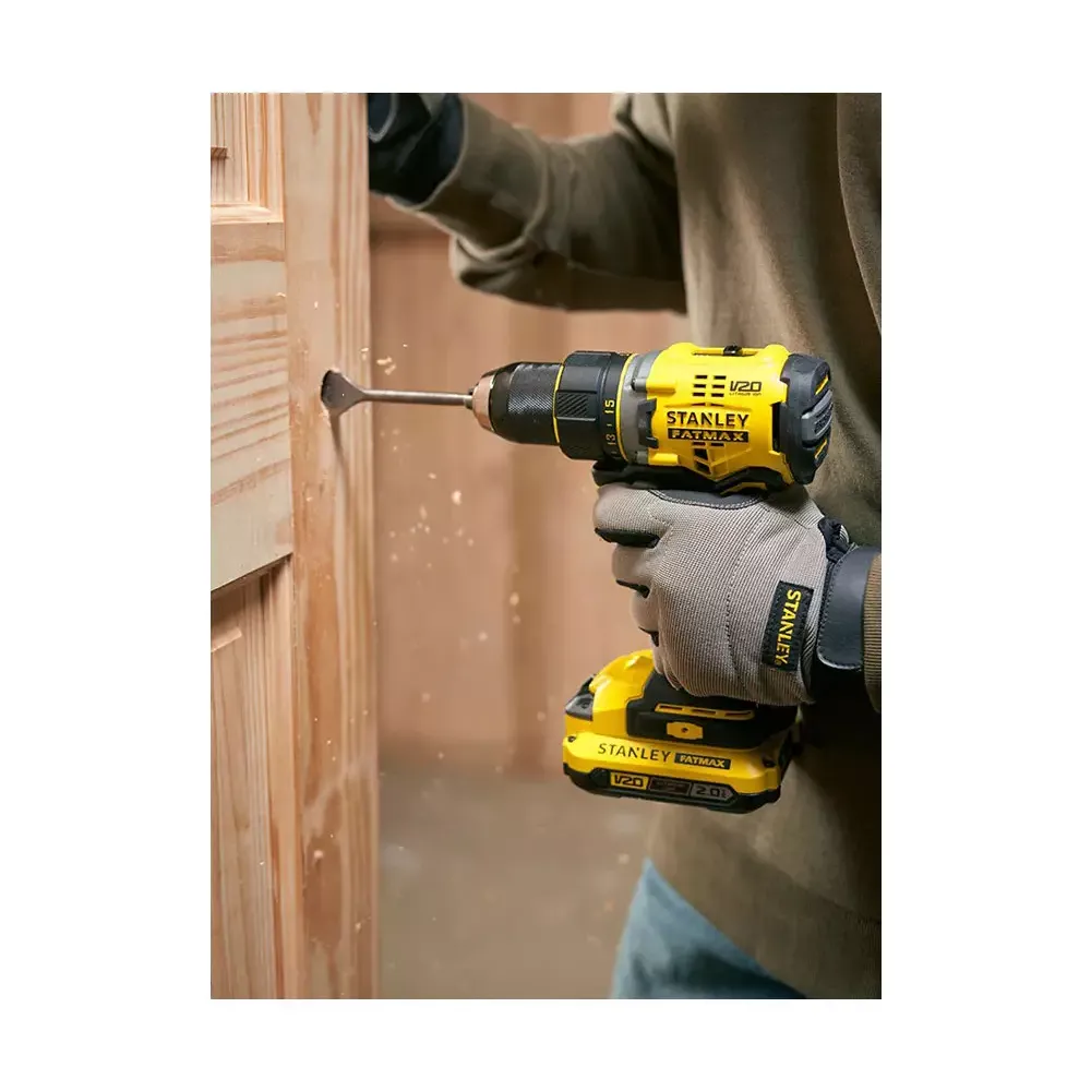 Аккумуляторная дрель-шуруповерт STANLEY FATMAX V20, 18 В, 80 Нм, 2100 об/мин, без АКБ и ЗУ, SFMCD720B