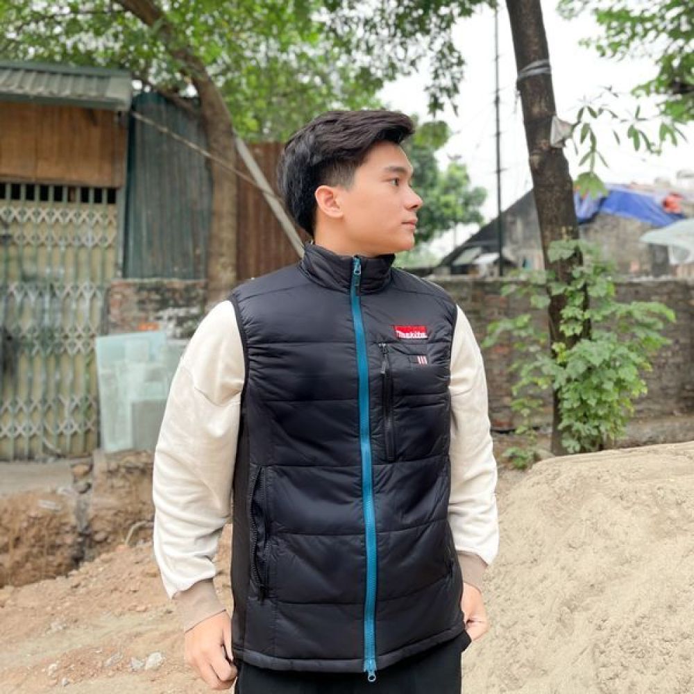 Аккумуляторный жилет Makita с подогревом, 10.8В/18В, L, без АКБ и ЗУ, CV101DZL